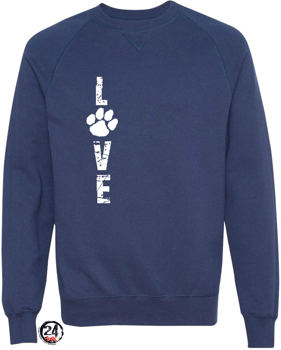 Distressed Love non hooded sweatshirt
