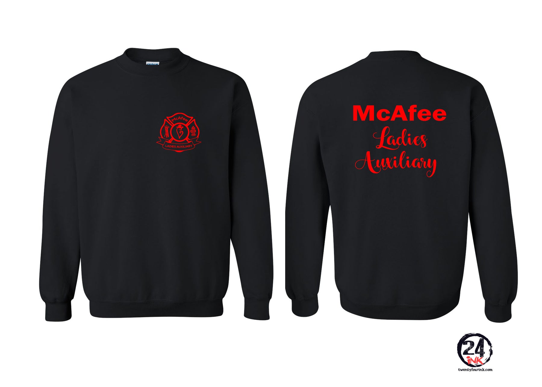 McAfee Fire non hooded sweatshirt