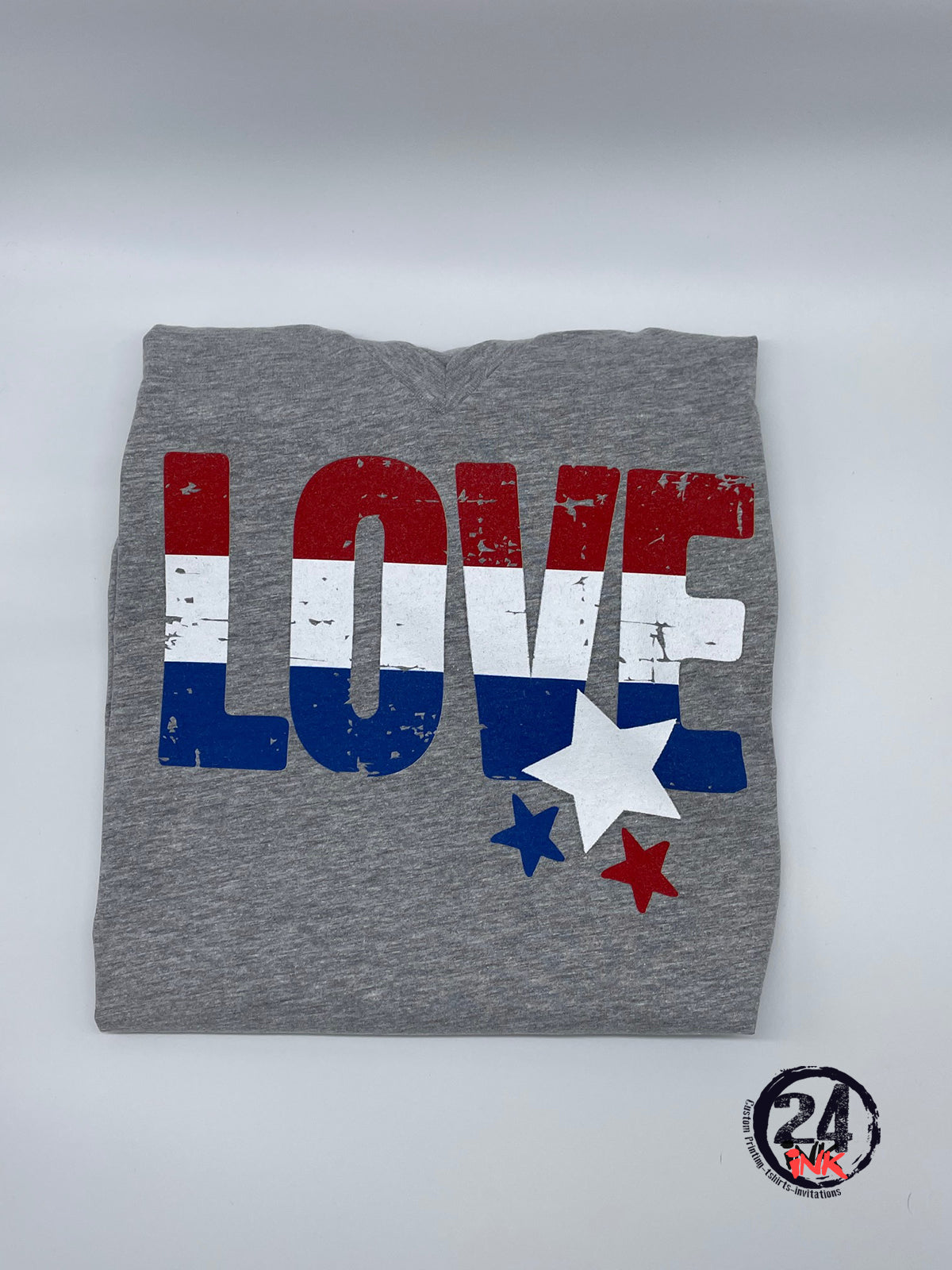 Red White and Blue Love T-Shirt