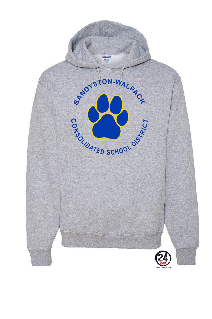 Sandyston Walpack Logo Hooded Sweatshirt Design 7