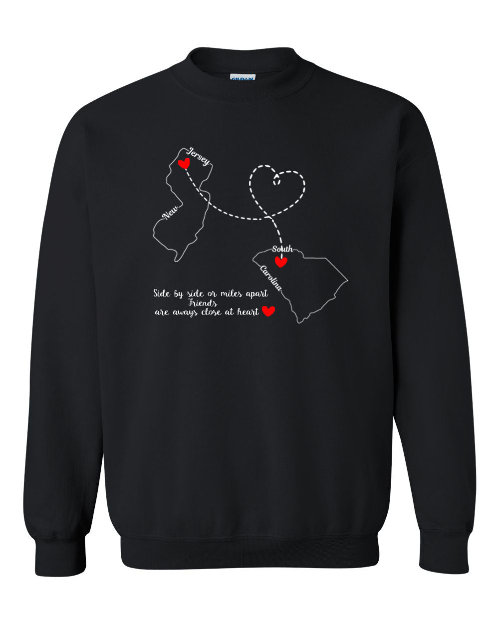 Friendship States non hooded sweatshirt