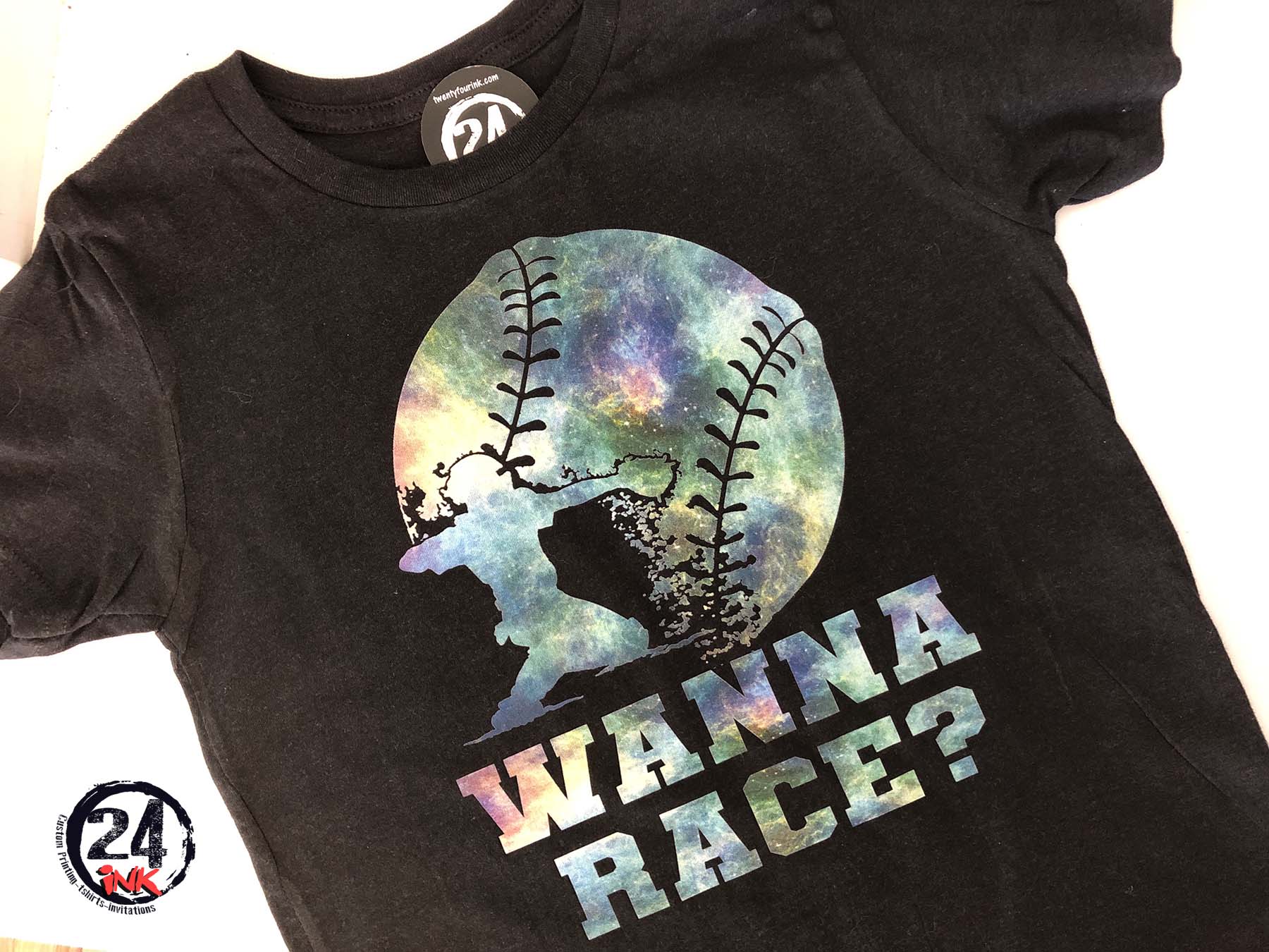 Wanna Race Baseball or Softball Shirt