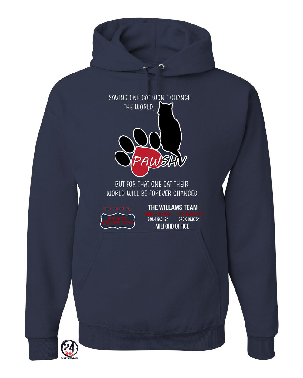 PAWSHV Rescue design 2 Hooded Sweatshirt
