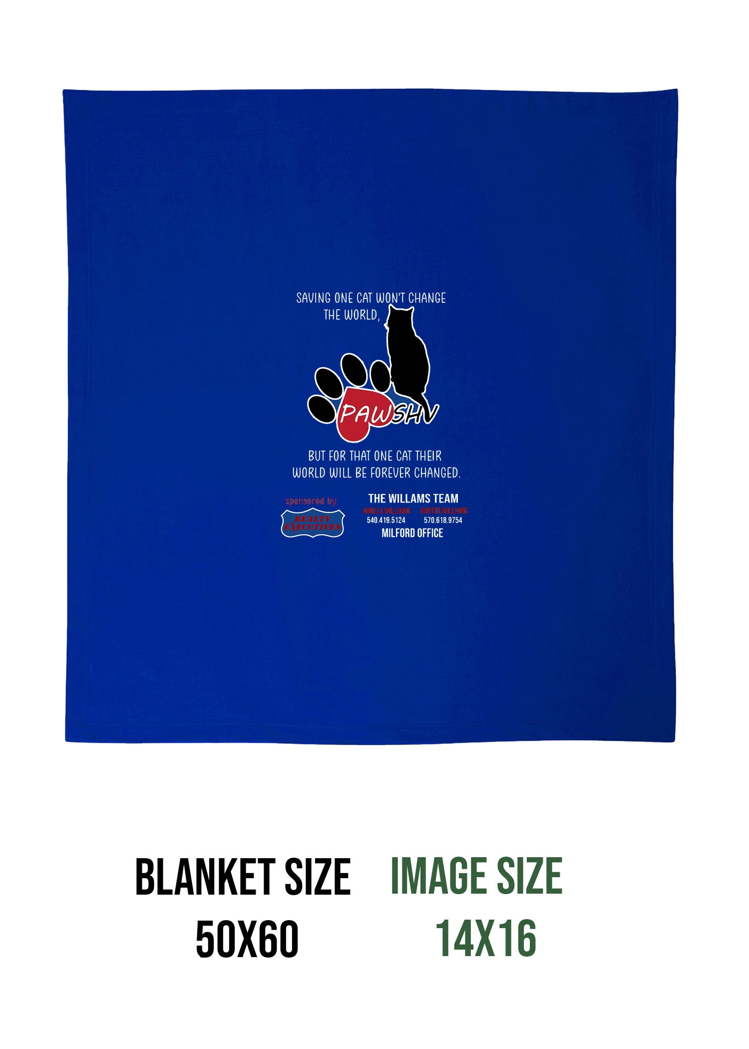 PAWSHV Rescue Design 2 Blanket