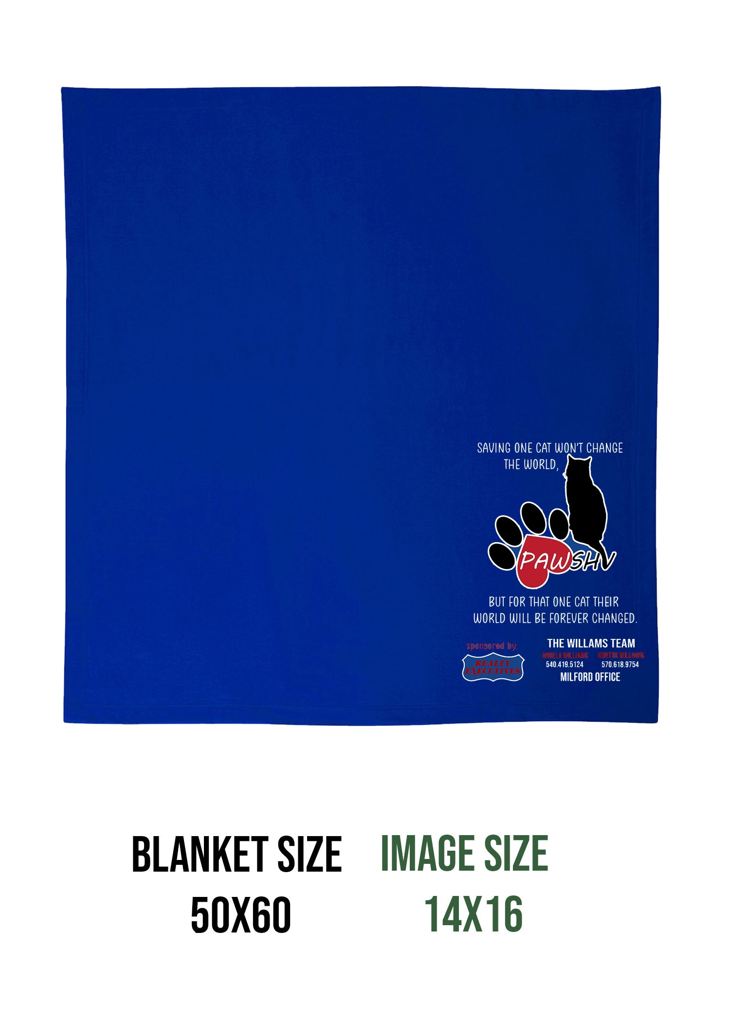 PAWSHV Rescue Design 2 Blanket