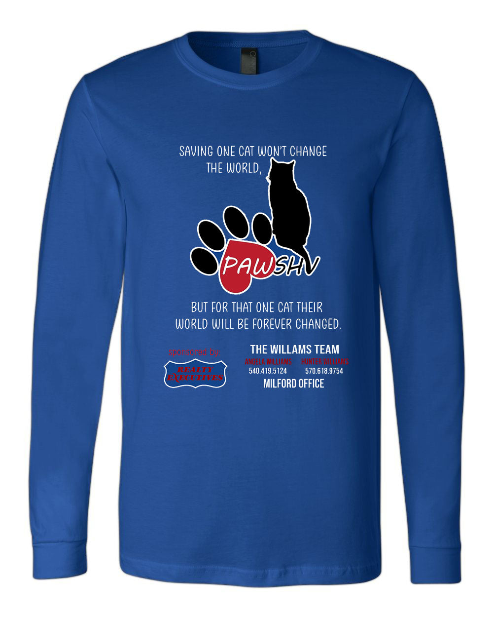 PAWSHV Rescue Design 2 Long Sleeve Shirt