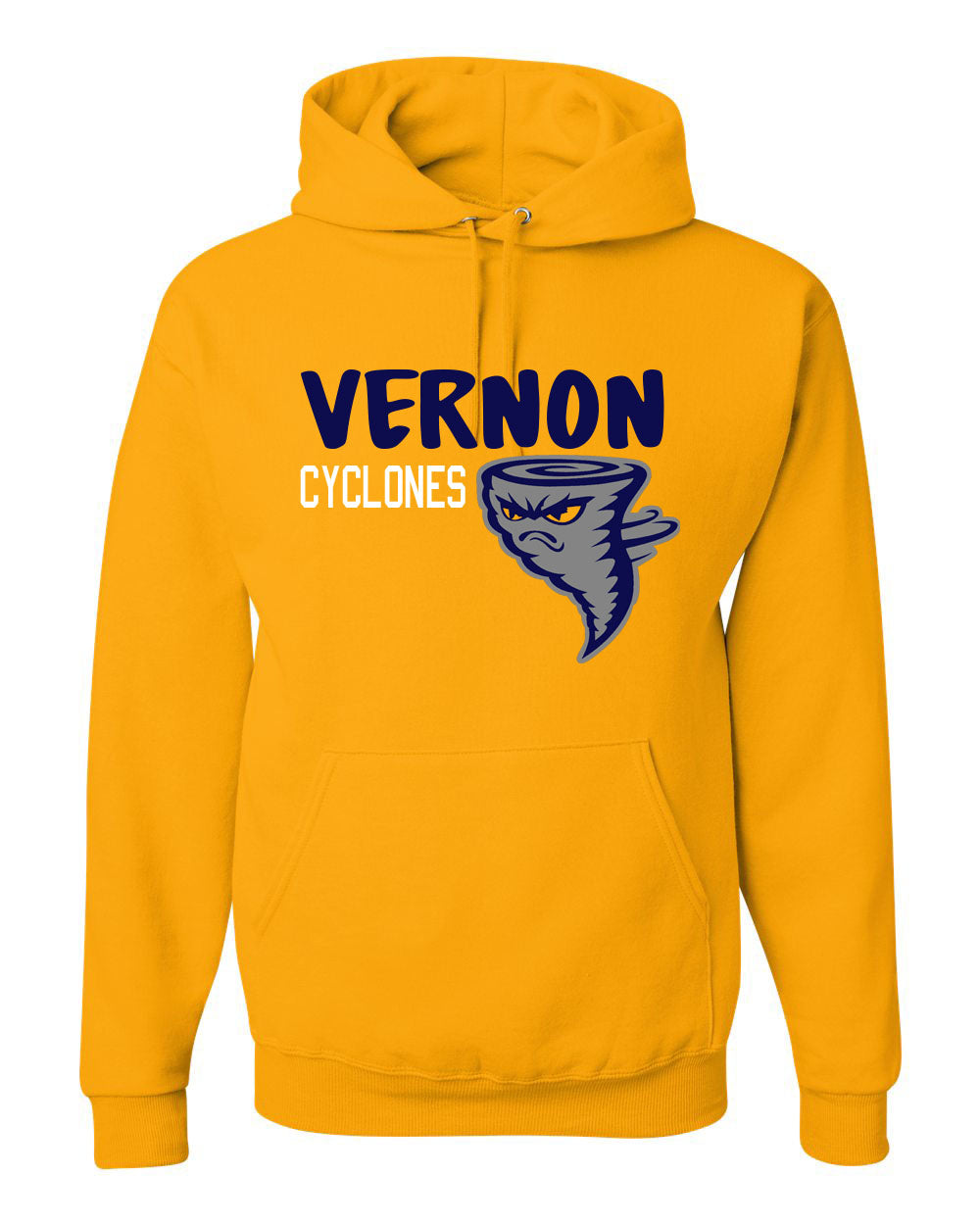 Cyclones Design 1 Hooded Sweatshirt, GOLD
