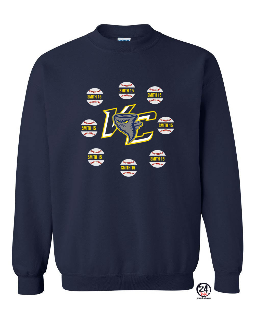 Cyclones Design 2 non hooded sweatshirt