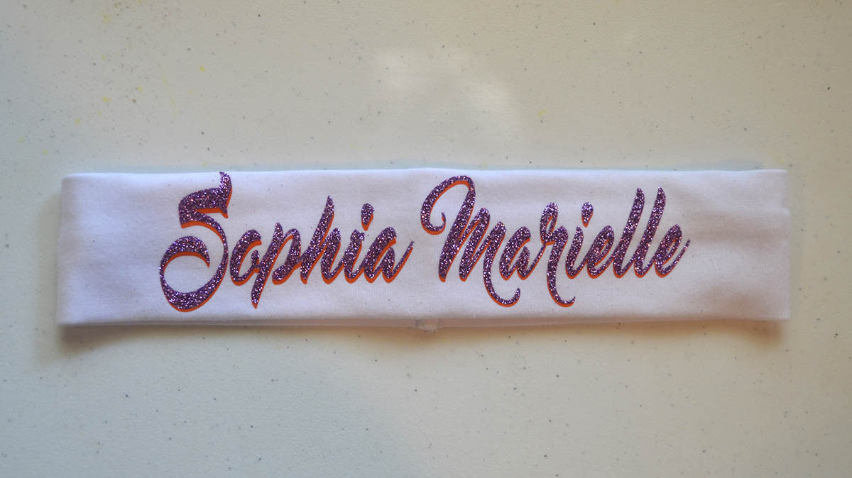 Glitter Personalized Headband