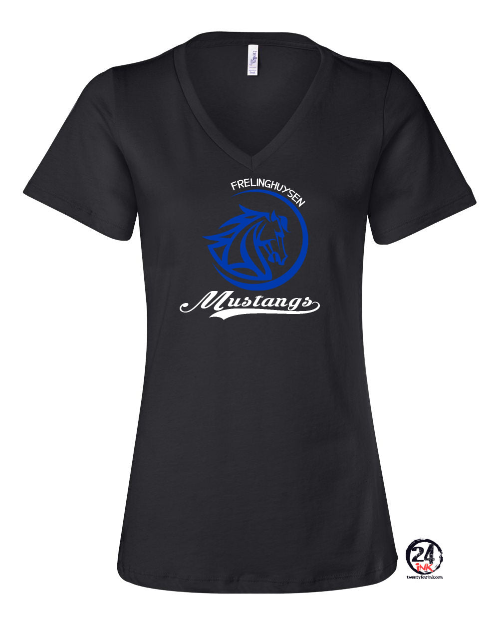Mustangs Design 10 V-neck T-Shirt