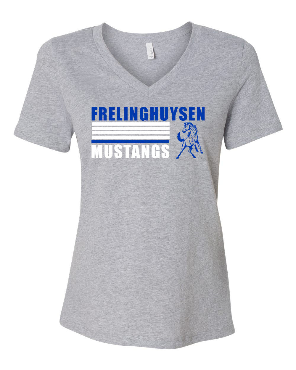 Mustangs Design 8 V-neck T-Shirt