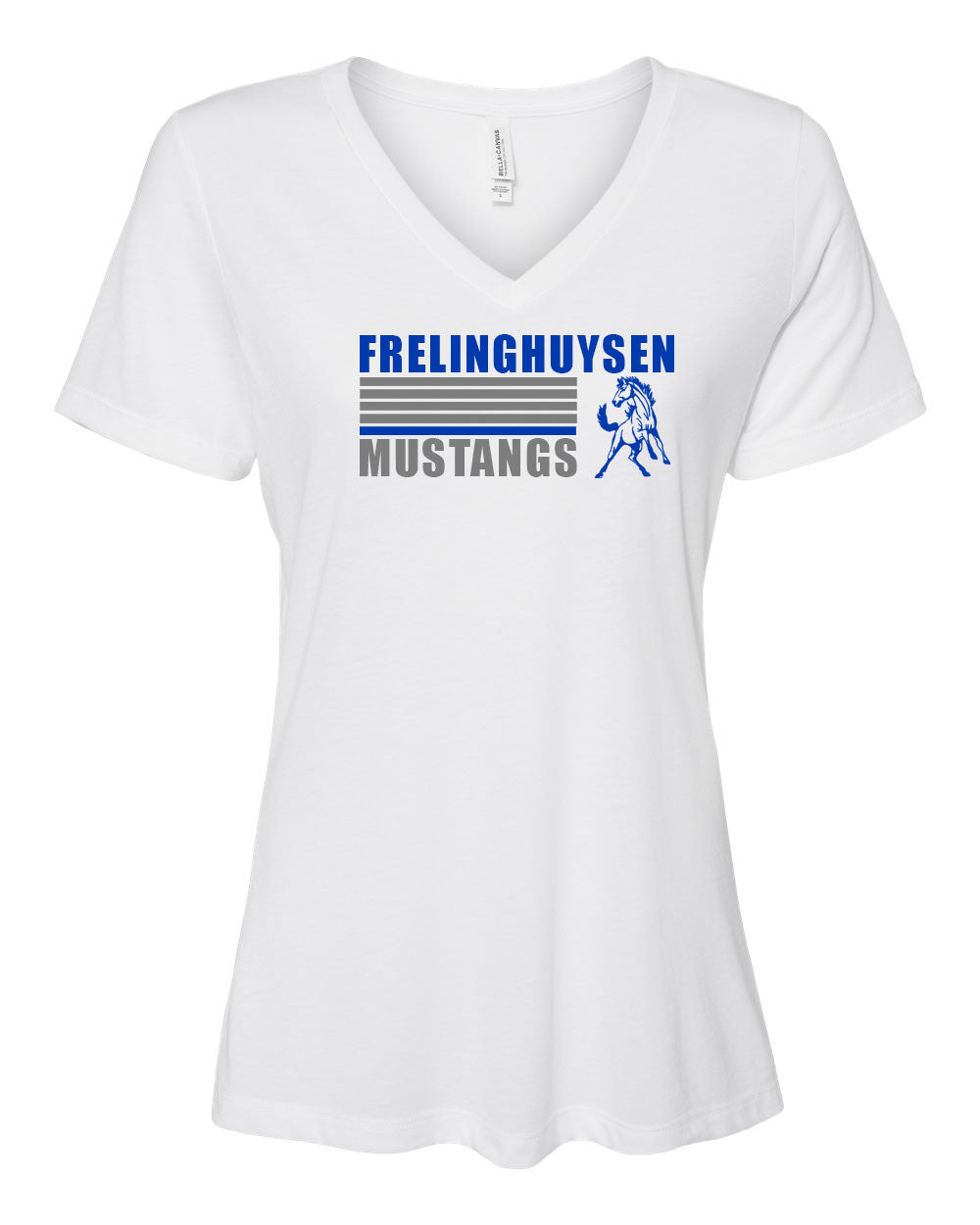 Mustangs Design 8 V-neck T-Shirt