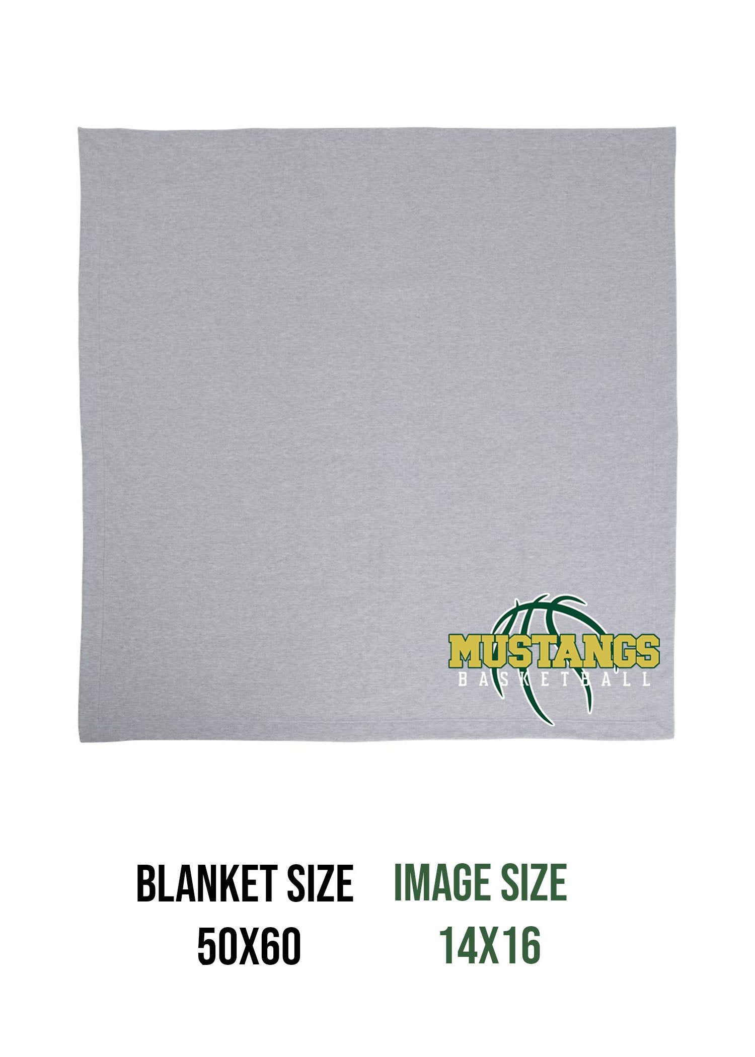 Green Hills Basketball Design 5 Blanket