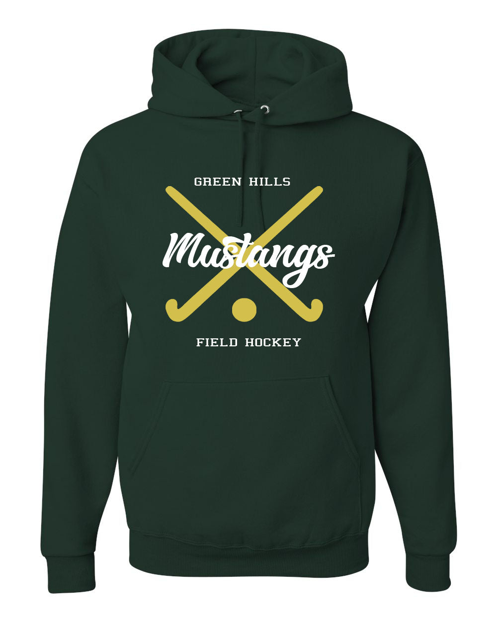 Green Hills Field Hockey Design 2 Hooded Sweatshirt