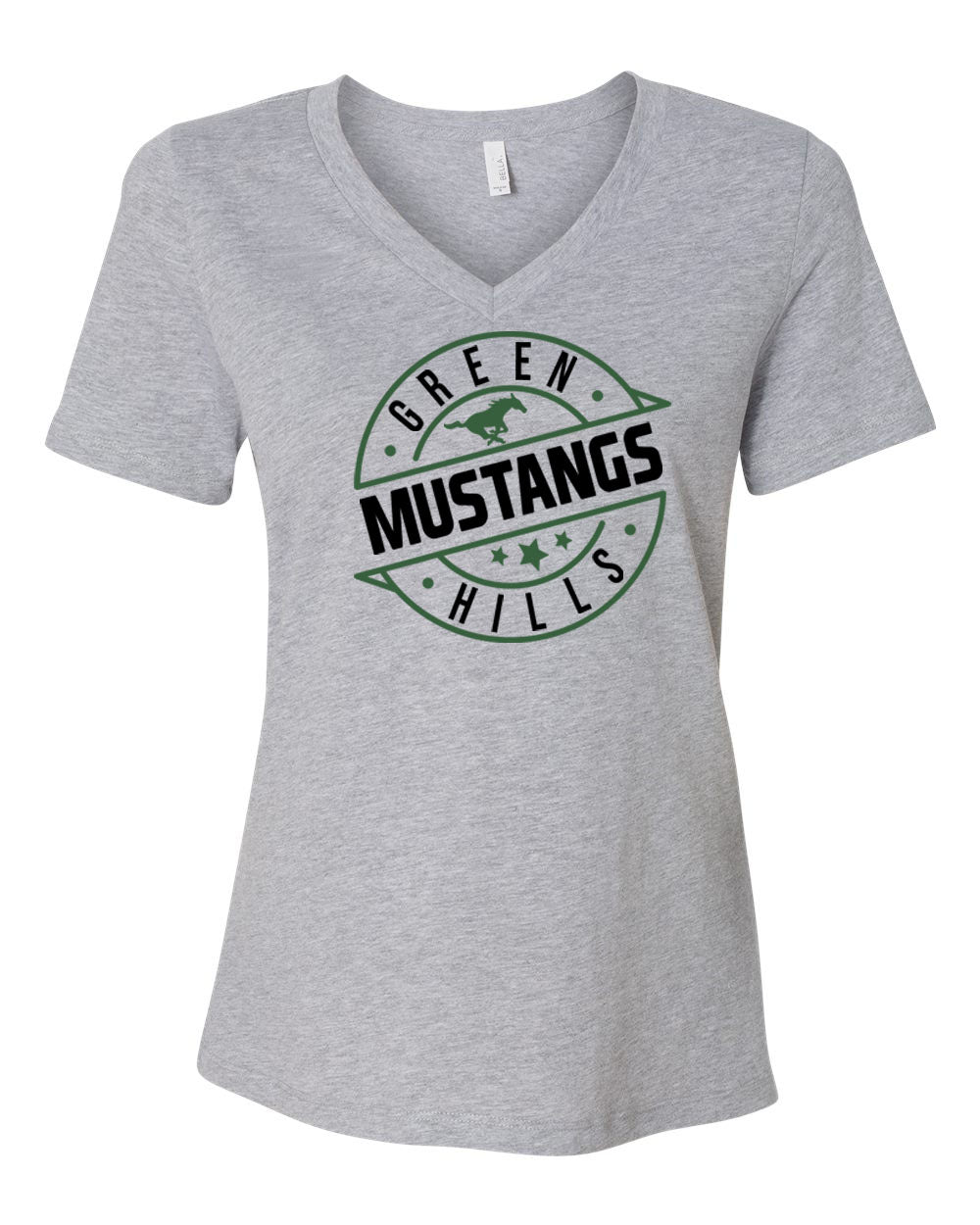 Green Hills Design 2 V-neck T-shirt