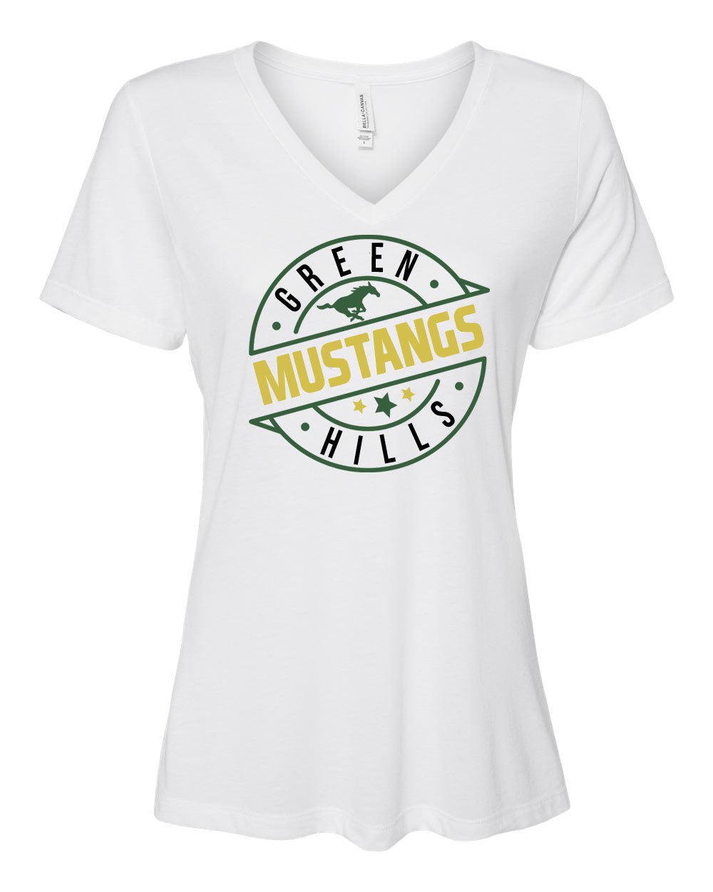 Green Hills Design 2 V-neck T-shirt