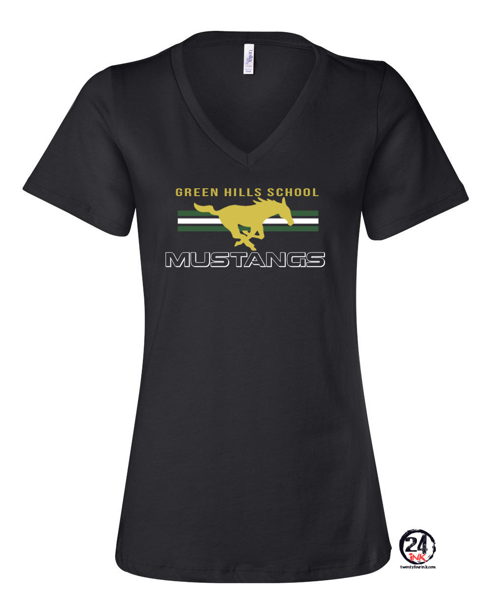 Green Hills Design 3 V-neck T-shirt