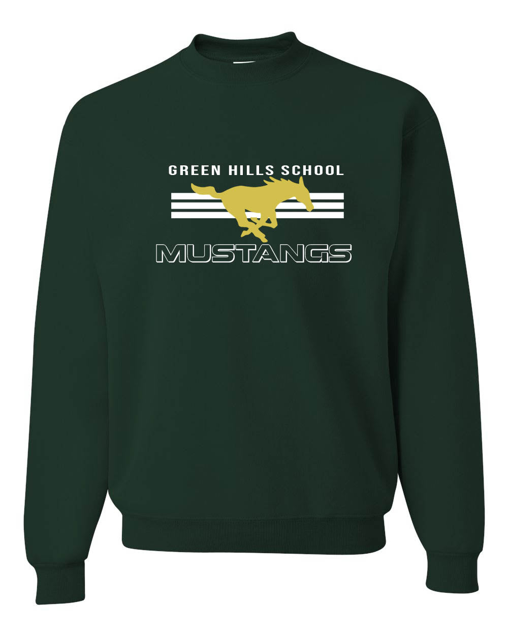 Green Hills Design 3 non hooded sweatshirt