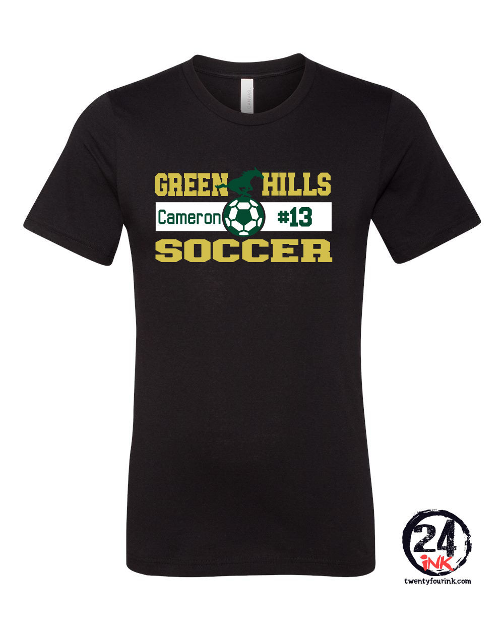 Green Hills Soccer Design 2 T-Shirt
