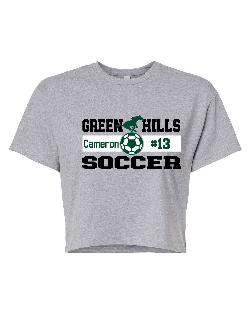 Green Hills Soccer design 2 Crop Top