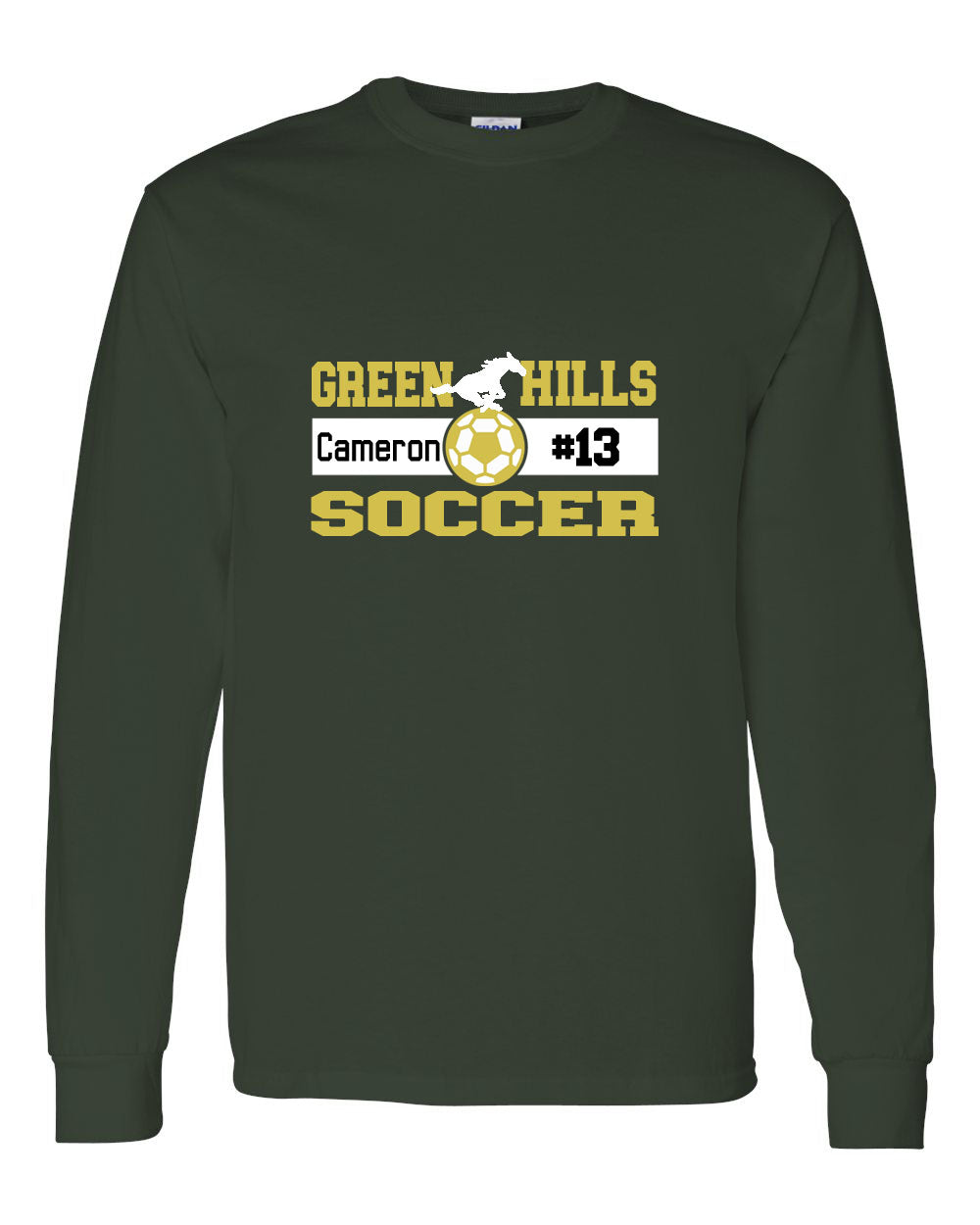 Green Hills Soccer design 2 Long Sleeve Shirt