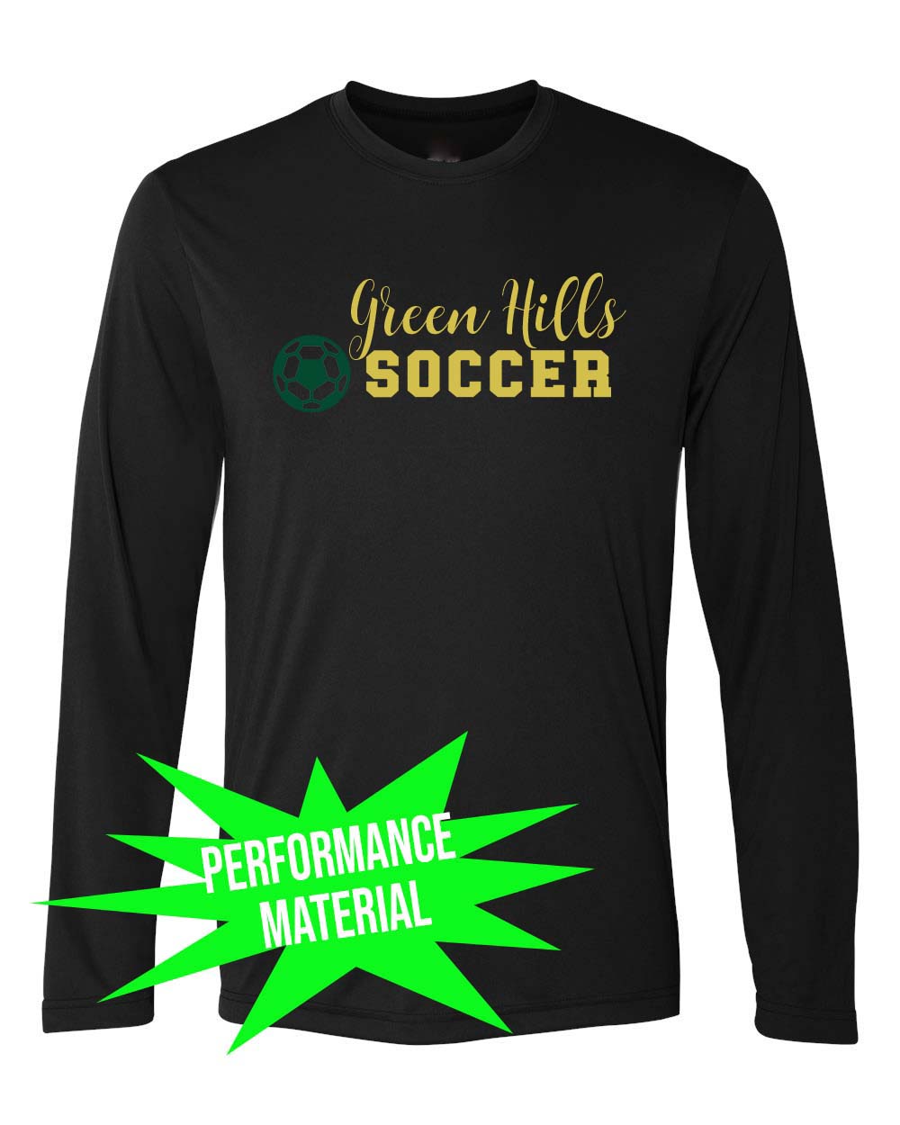 Performance Material Design 3 Long Sleeve Shirt