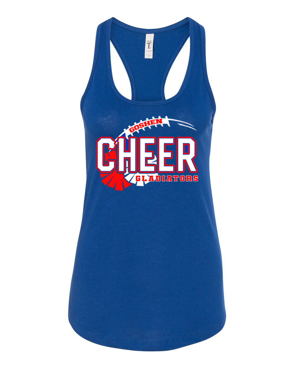 Goshen Cheer design 6 Racerback Tank Top