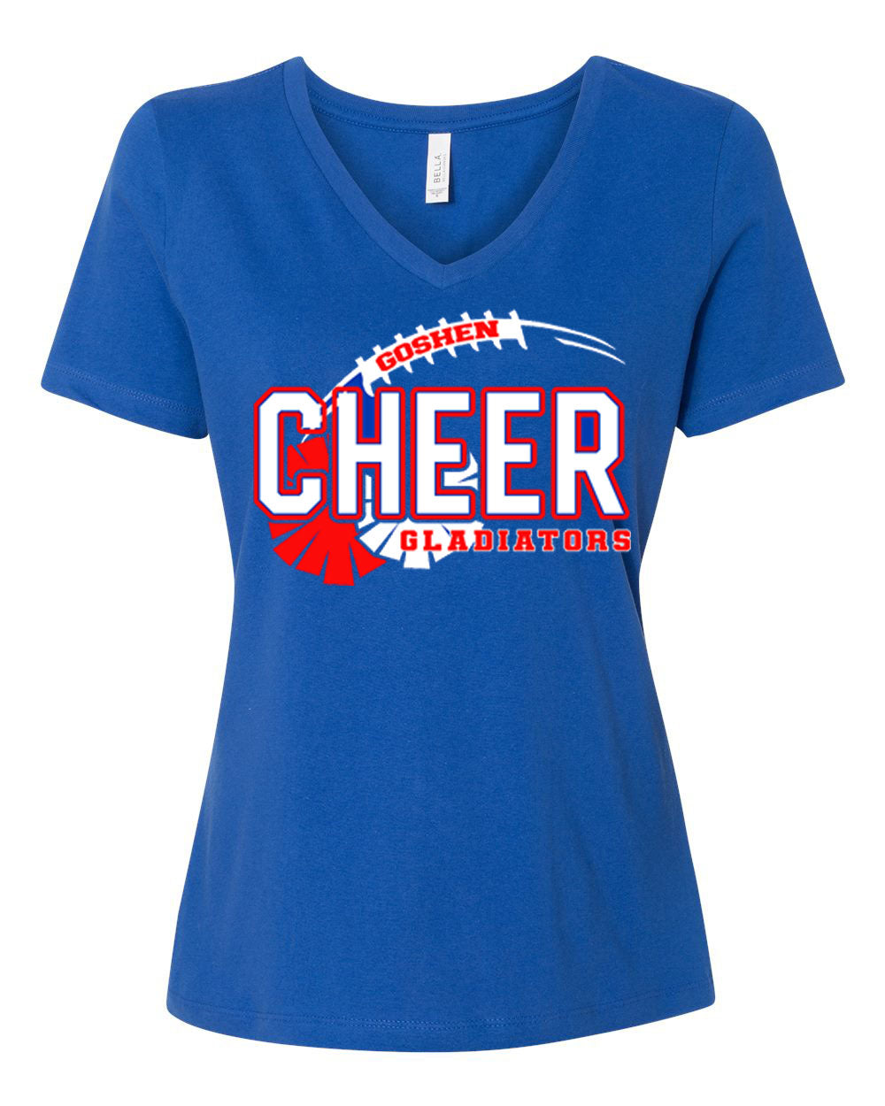 Goshen Cheer Design 6 V-neck T-Shirt