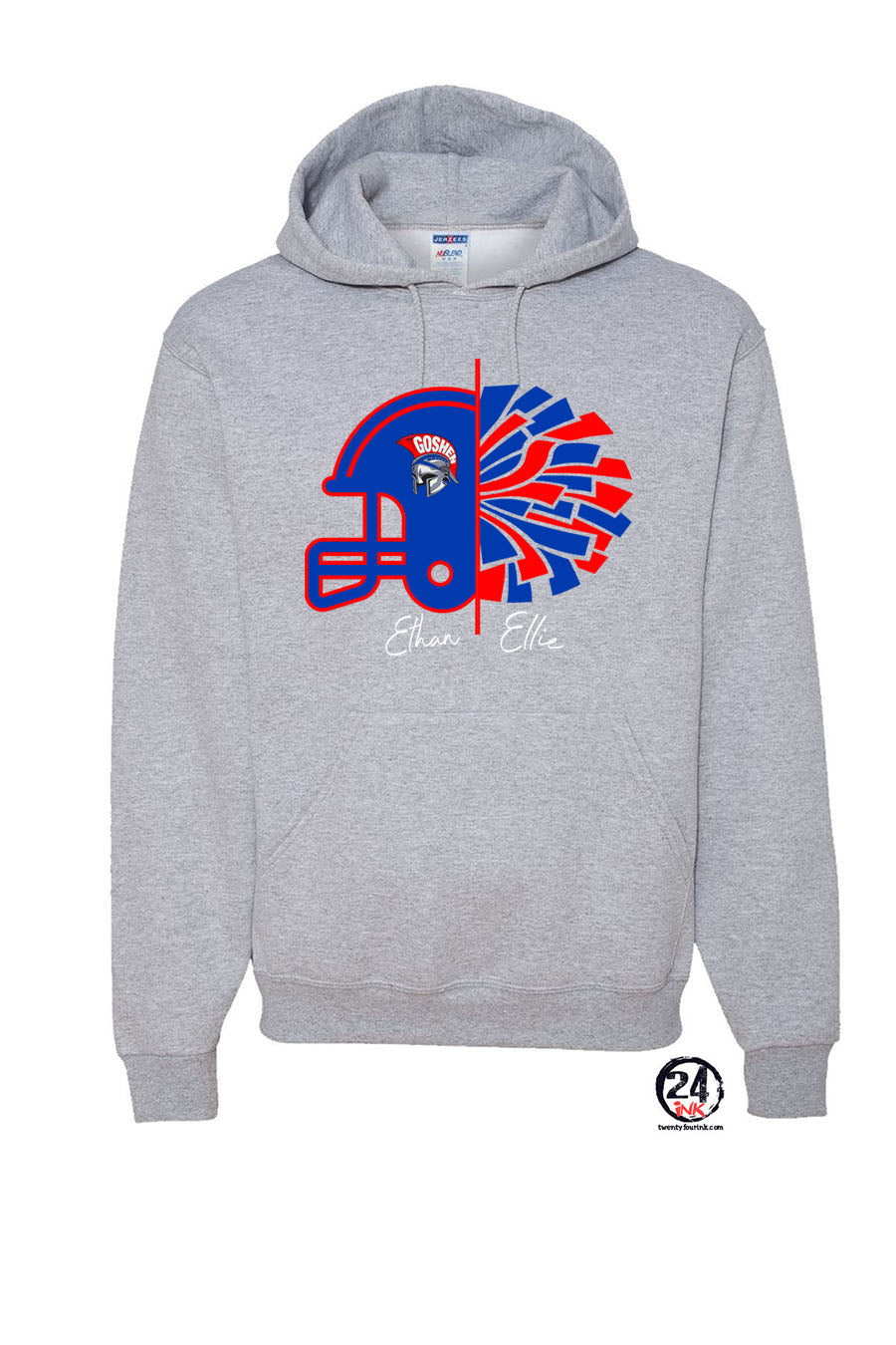 Gladiator Cheer Design 11 Hooded Sweatshirt