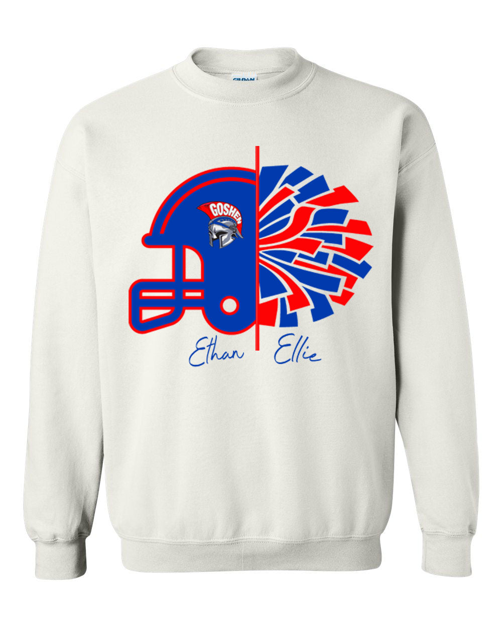 Goshen Cheer Design 11 non hooded sweatshirt