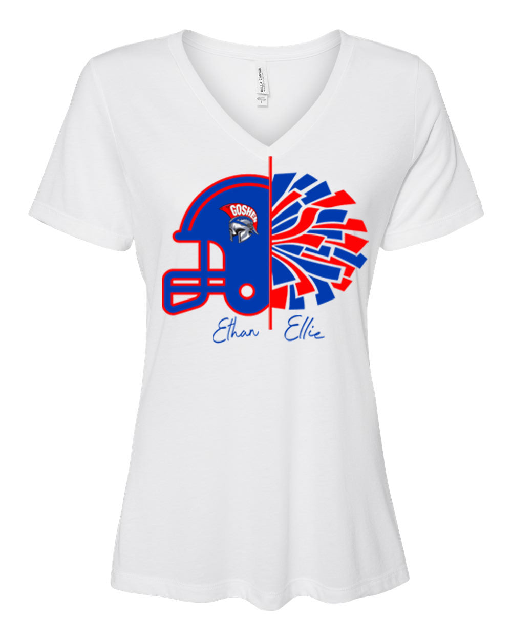 Goshen Cheer Design 11 V-neck T-shirt