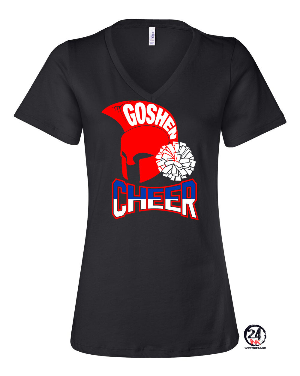 Goshen Cheer Design 8 V-neck T-shirt