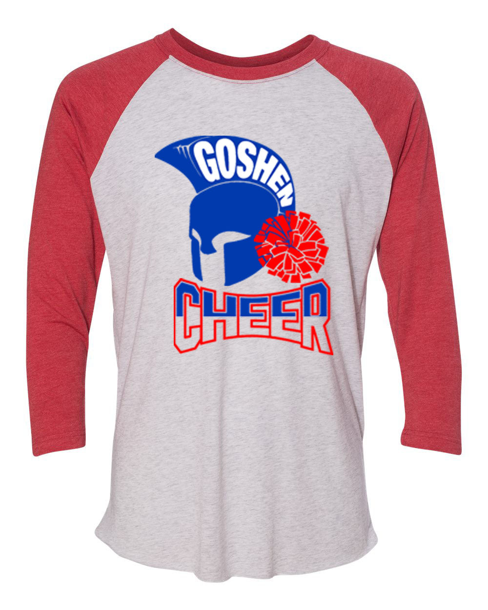 Goshen Cheer Design 8 raglan shirt