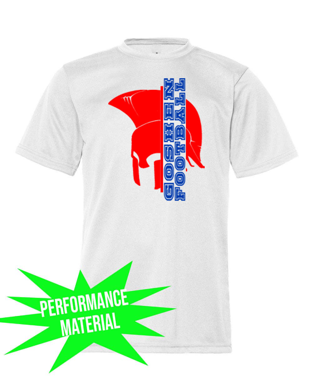 Goshen Football Performance Material design 7 T-Shirt