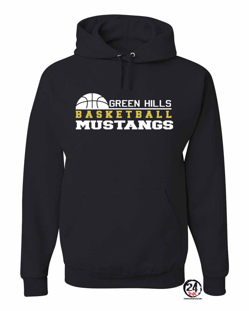 Green Hills Basketball Design 3 Hooded Sweatshirt
