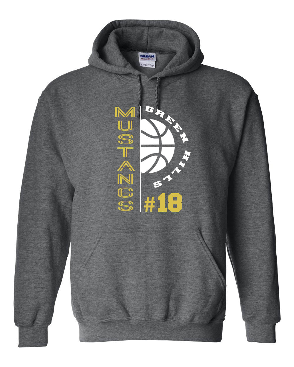 Green Hills Basketball Design 4 Hooded Sweatshirt