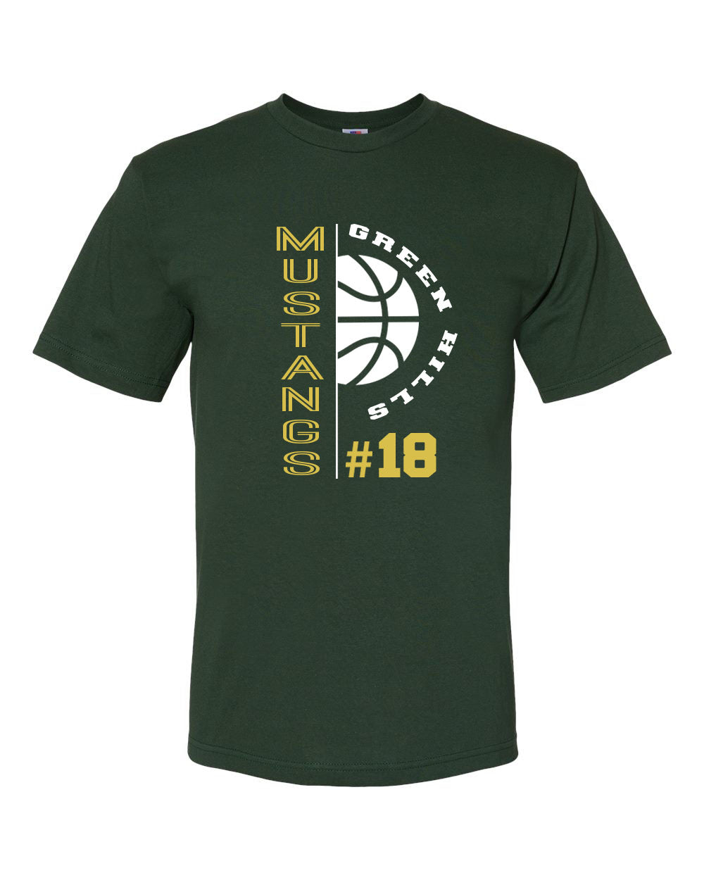 Green Hills Basketball Design 4 T-Shirt