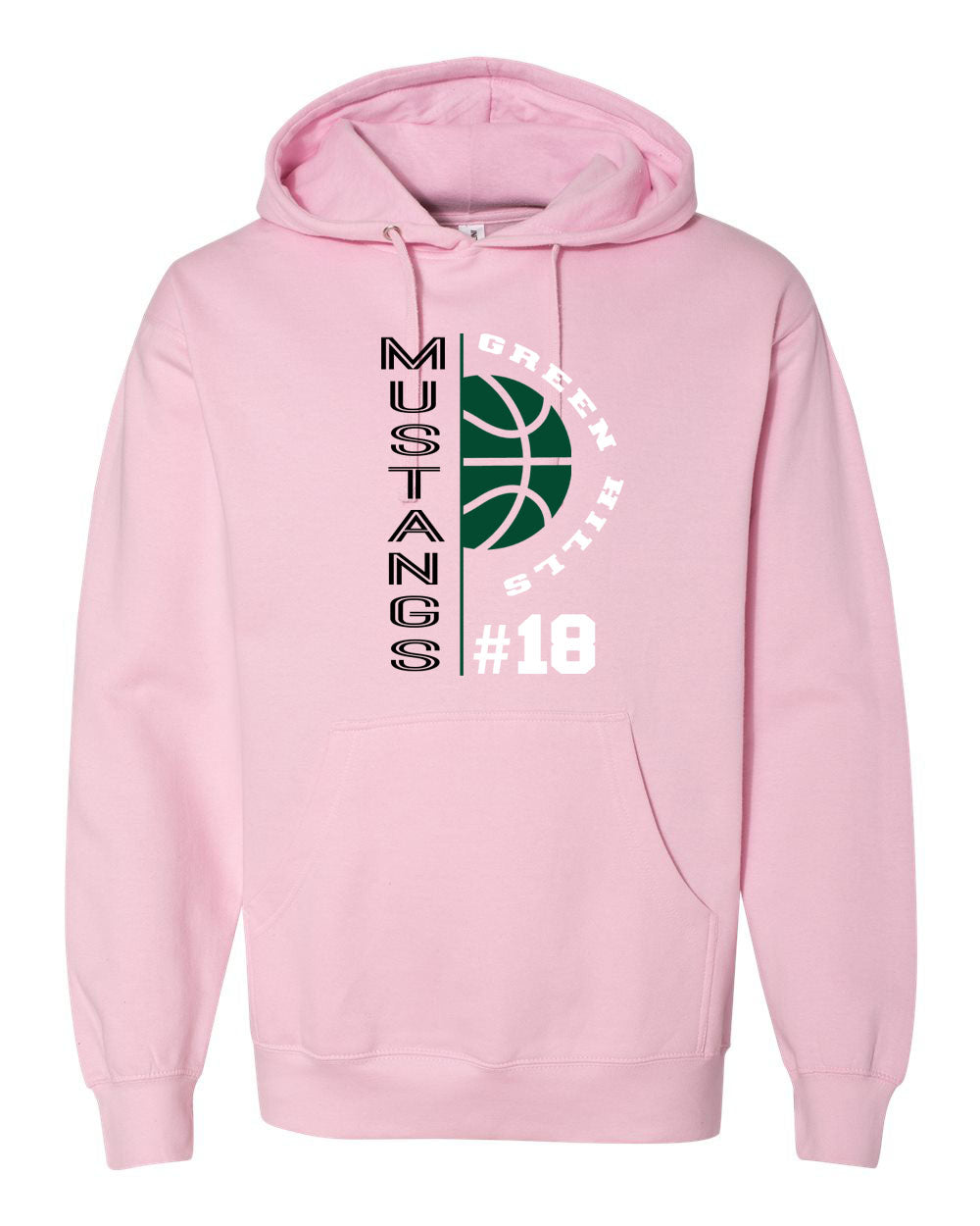 Green Hills Basketball Design 4 Hooded Sweatshirt