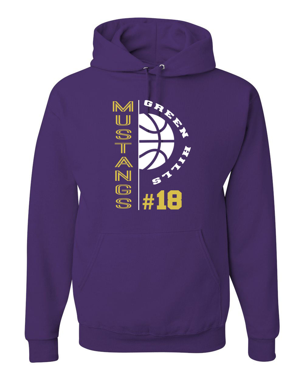 Green Hills Basketball Design 4 Hooded Sweatshirt