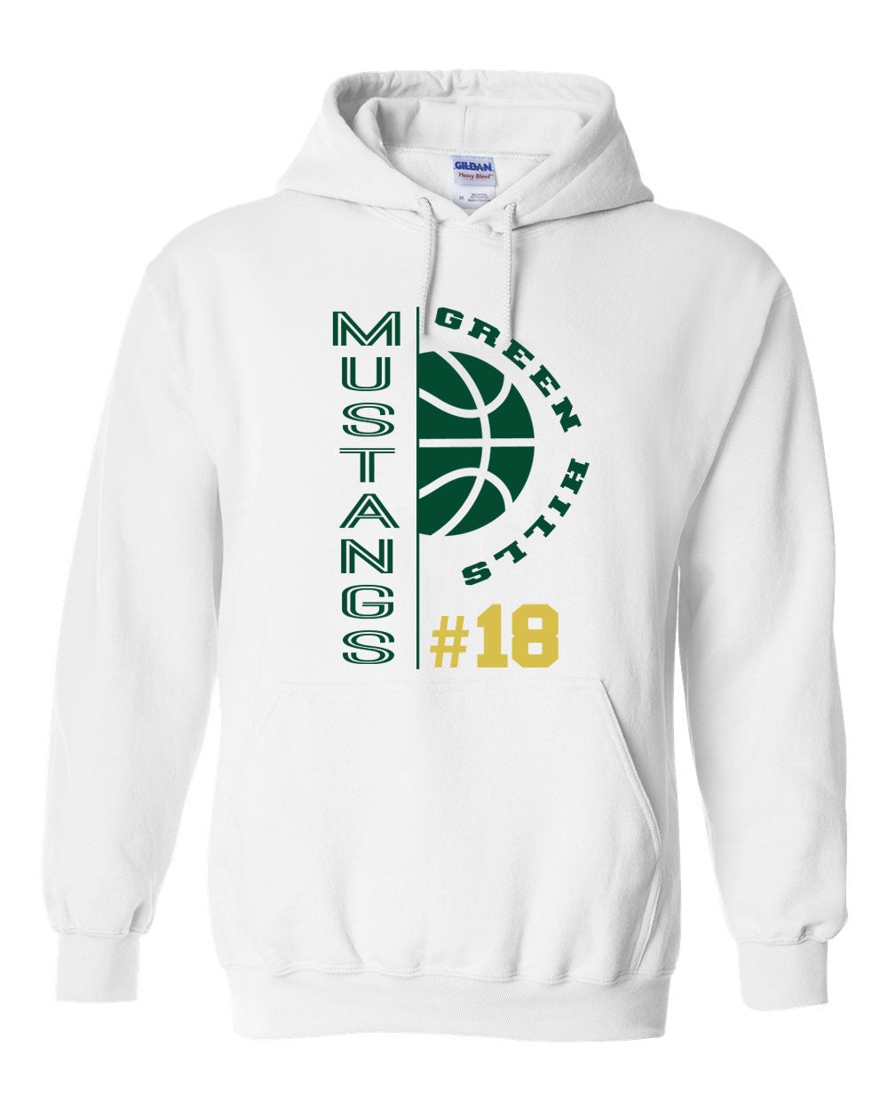 Green Hills Basketball Design 4 Hooded Sweatshirt