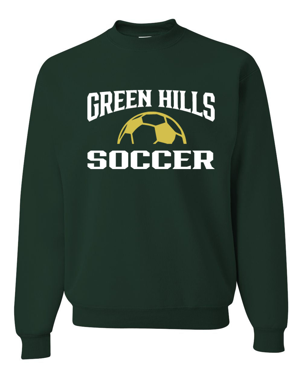 Green Hills Soccer Design 1 non hooded sweatshirt