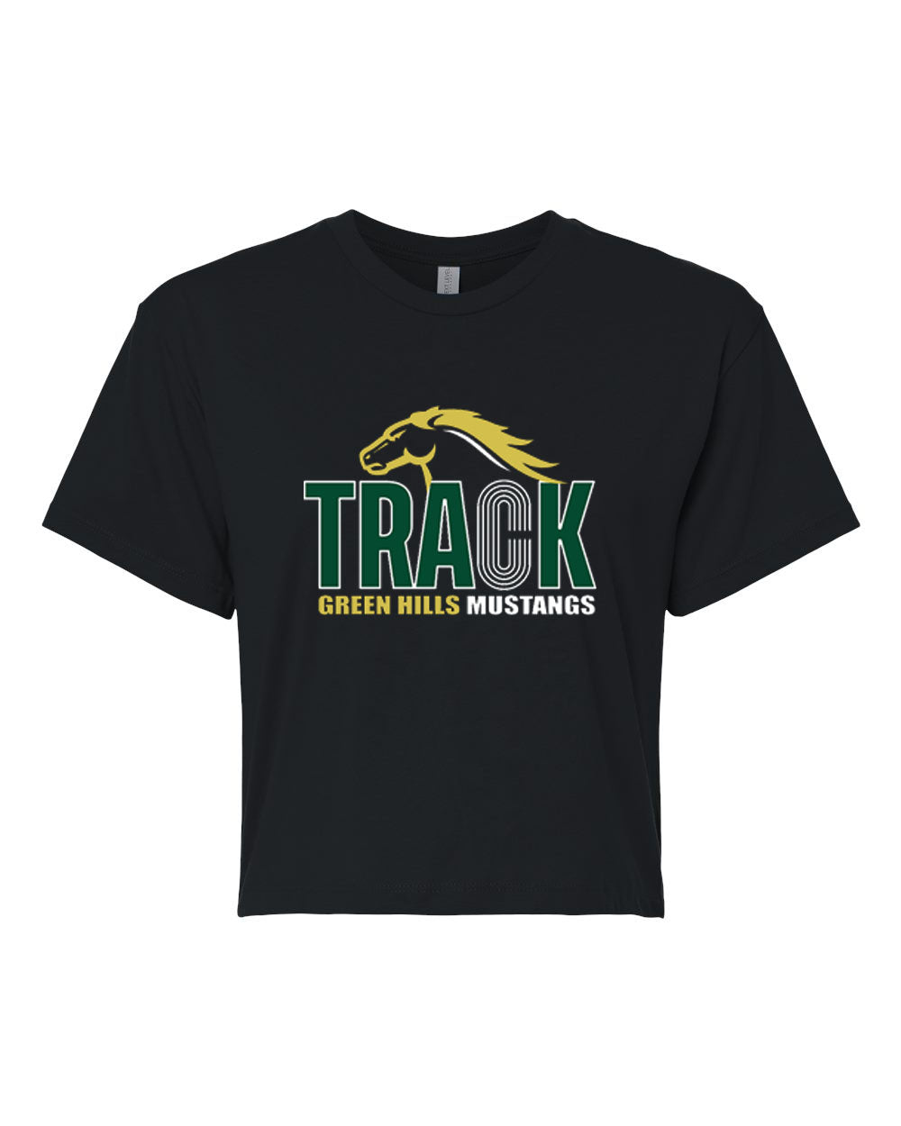 Green Hills Track design 1 Crop Top