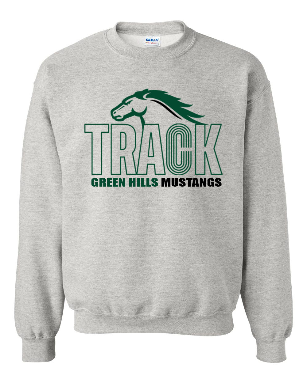 Green Hills Track Design 1 non hooded sweatshirt