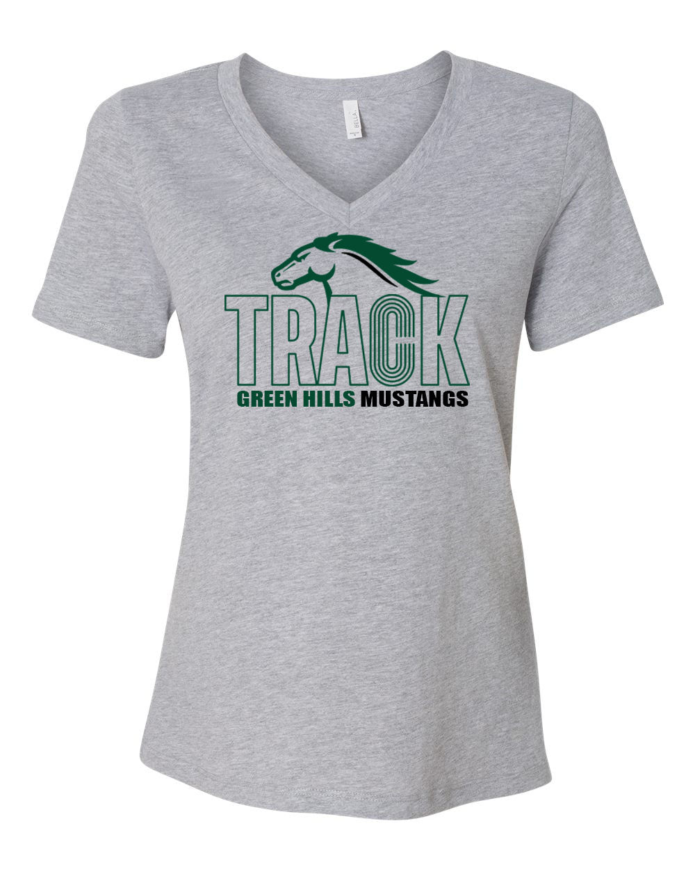 Green Hills Track Design 1 V-neck T-shirt