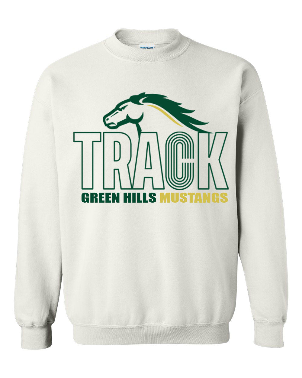 Green Hills Track Design 1 non hooded sweatshirt