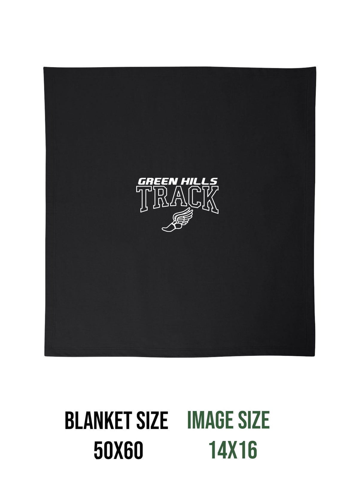 Green Hills Track Design 3 Blanket