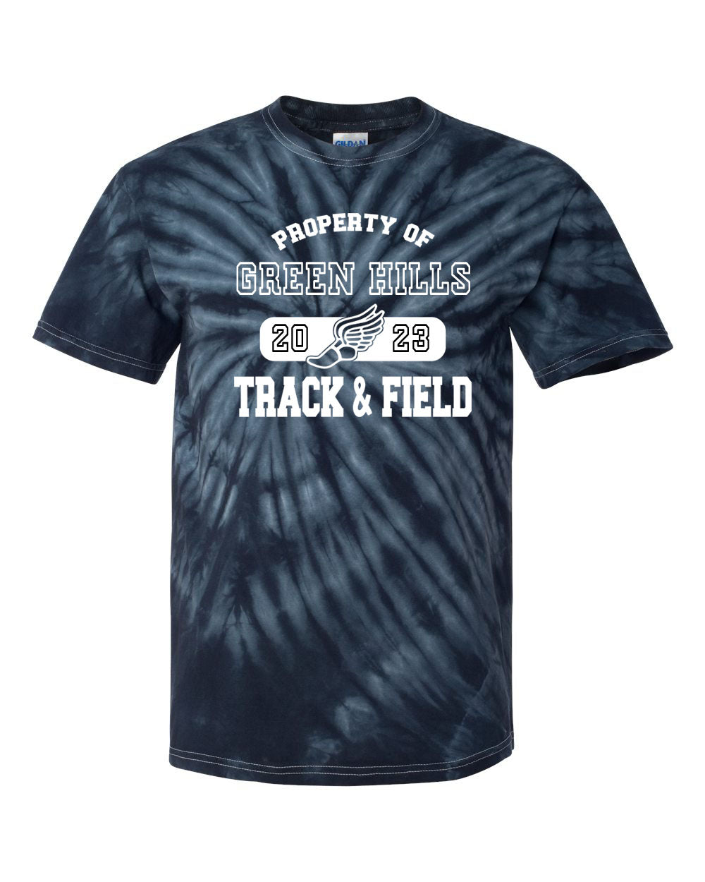 Green Hills Track Design 4 Tie Dye t-shirt