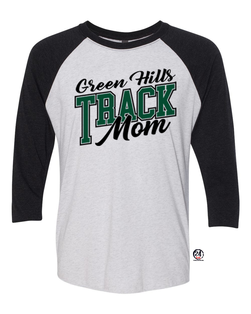 Green Hills Track Raglan Shirt Design 5