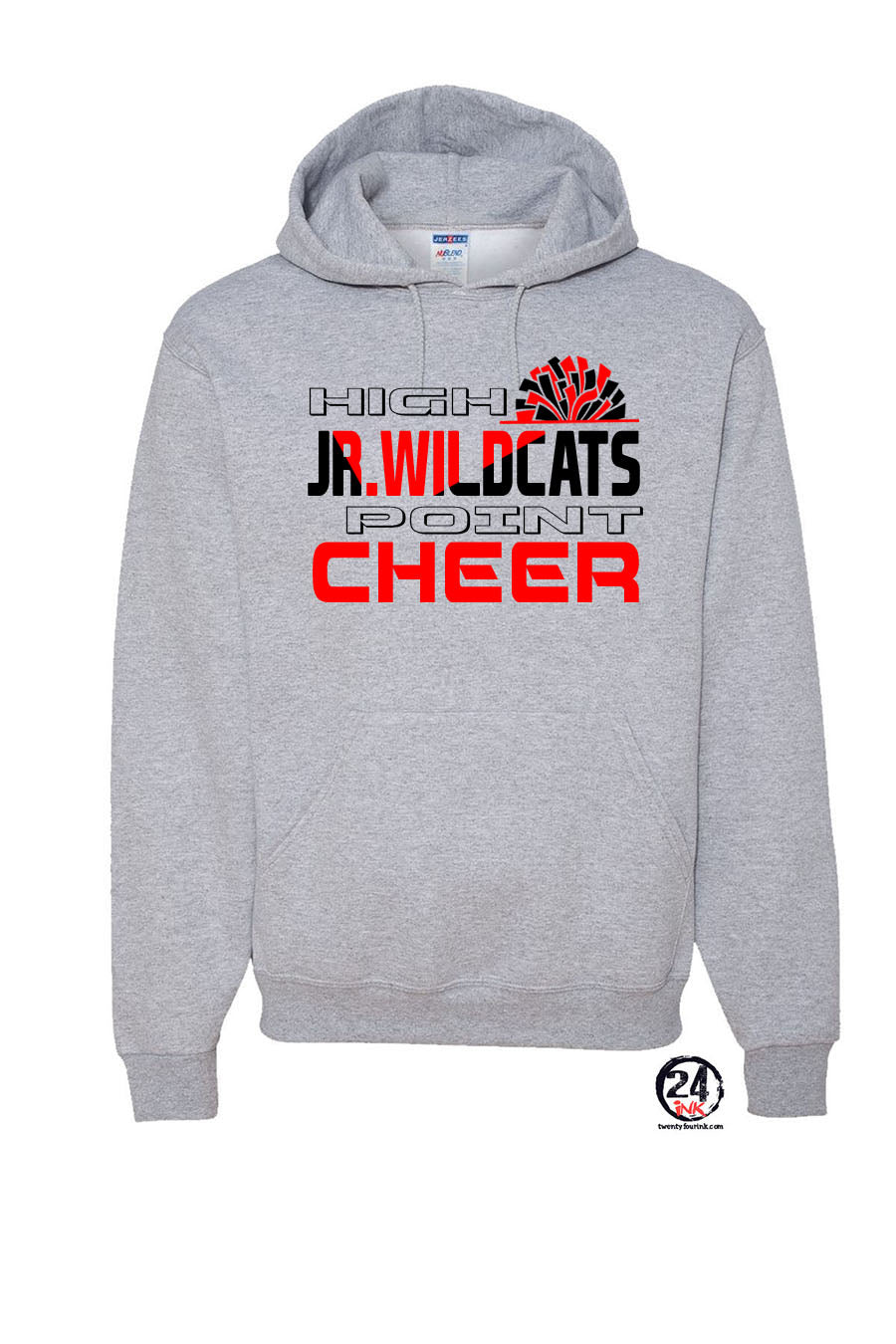 High Point cheer Design 5 Hooded Sweatshirt