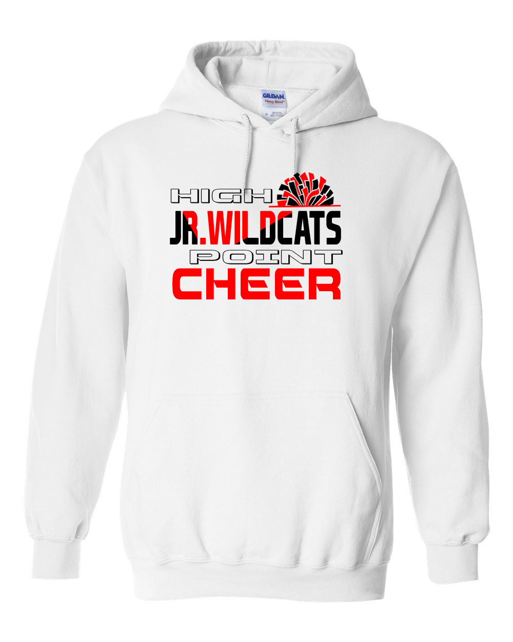 High Point cheer Design 5 Hooded Sweatshirt
